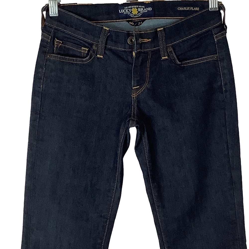 NWOT Lucky Brand ‘Charlie’ Low Rise Flare - Picture 2 of 7